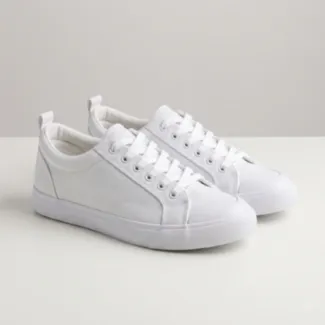 Tênis Casual Lona Branco