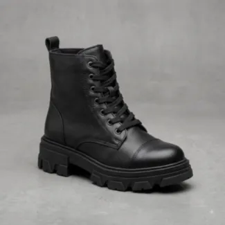 Bota Coturno Feminino Tratorado