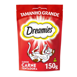 Petisco Dreamies para Gatos Adultos Carne Tentadora 150 g