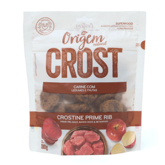 Petisco Cães Origem Natural Crost Crostine Prime Rib 100 g