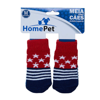 Meia Estrelas HomePet Vermelha P