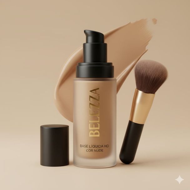 Base LÃquida HD (Cor Nude)