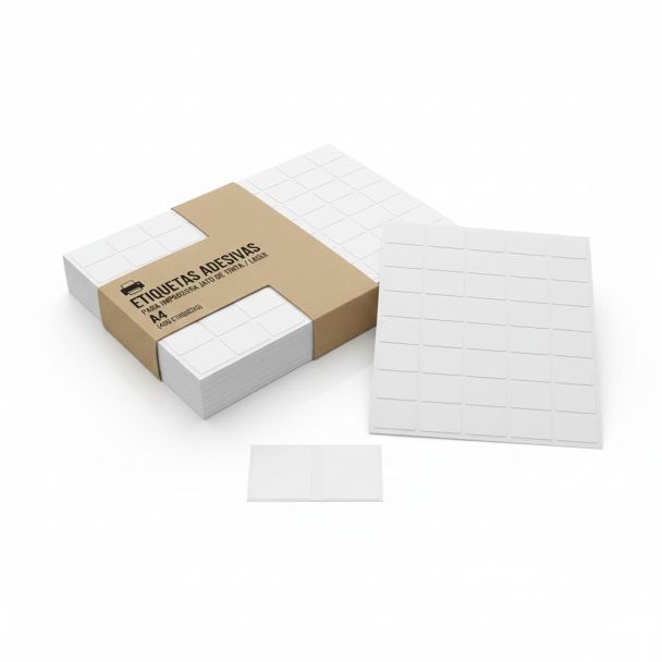Etiquetas Adesivas para Impressora Jato de Tinta/Laser (A4)