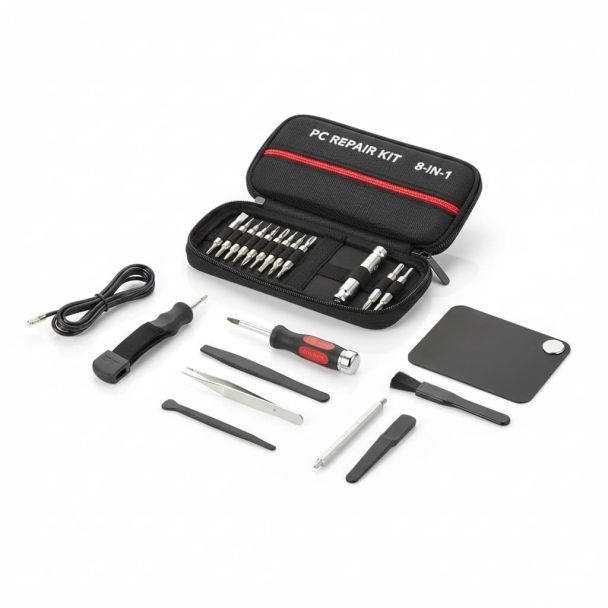 Kit Ferramentas para Manutenção de PC (8 peças)