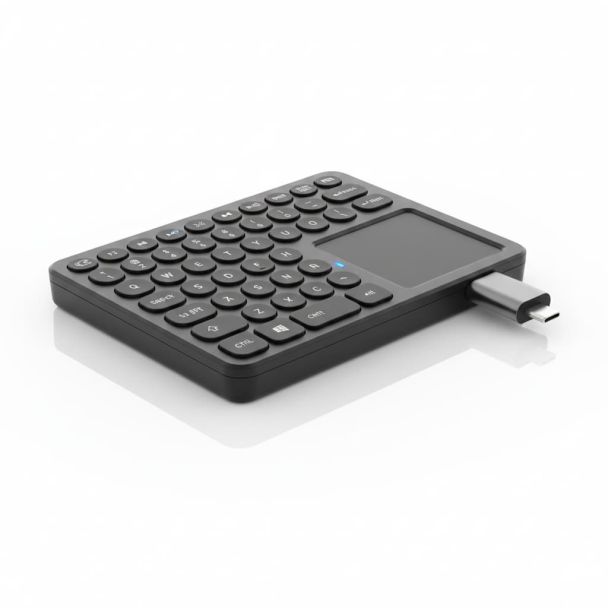 Mini Teclado Sem Fio com Touchpad