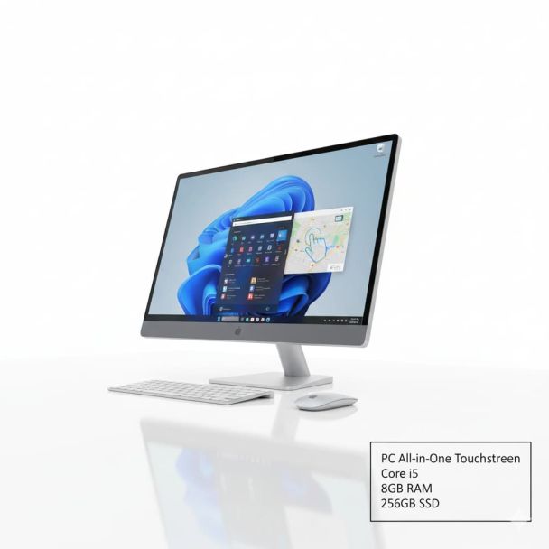 PC All-in-One Touchscreen Core i5, 8GB RAM, 256GB SSD