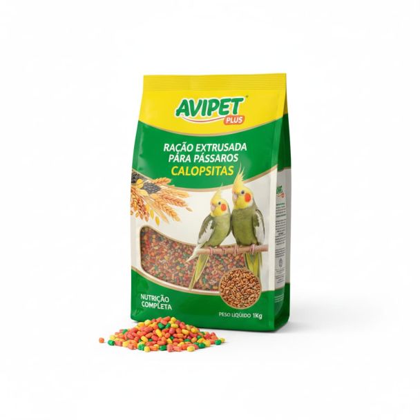 Ração Extrusada para Pássaros Calopsitas