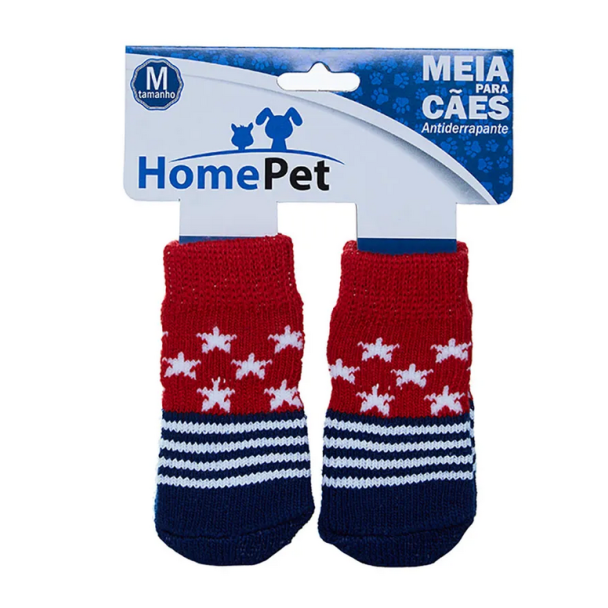 Meia Estrelas HomePet Vermelha P