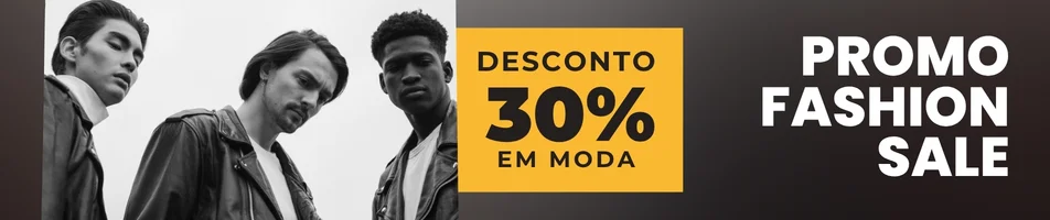 Banner Desconto 30% em Moda Masculina